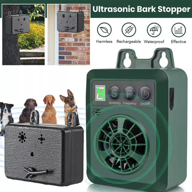 Ultrasonic Pet Anti-Barking Device Dog Bark Control Stop Repeller Silencer Tool~