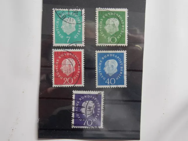 Briefmarken Berlin 1959 Satz 182 - 186 gestempelt