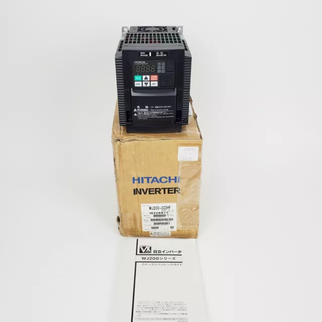 Hitachi WJ200-022HF Inverter, 380-480V, New!