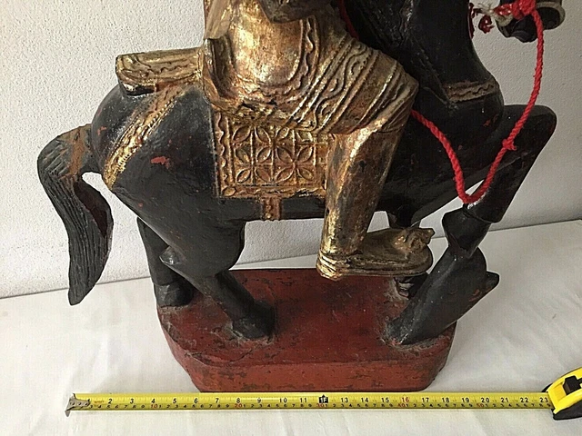 Antique Burmese Nat riding Horse figure 8