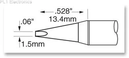 Oki Metcal - Sfv-Ch15A - Spitze, Löten, Meissel, Lang, 1,5 Mm