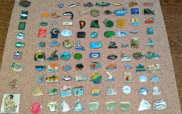 Lot De 25 Pins Pêche - Marques Sensas, Ragot, Mitchell, Fédération - Occasion