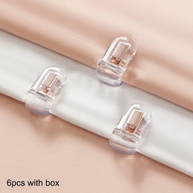 6PCS Bedroom Bed Sheet Clips Quilt Holder Non-slip Quilt Blanket Clip Fastener