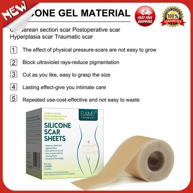 Reino Unido rollo de eliminación de cicatrices gel de silicona parche de cinta autoadhesiva tratamiento reducir quemaduras