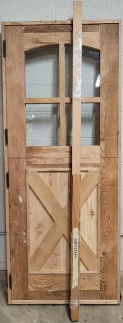 Rustic reclaimed solid Doug Fir DUTCH door glass U choose dimension storybook 3