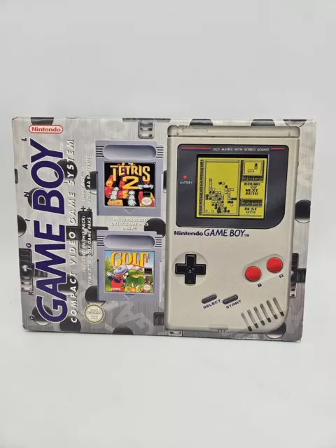 Nintendo Game Boy Gameboy Tetris 2 + Console da golf Cib confezione originale pacchetto nuovo di zecca 2