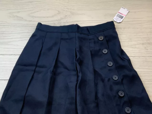 Nautica Pleated Uniform Scooter Skirt, Girls Size 10 Reg, Navy MSRP $32 2