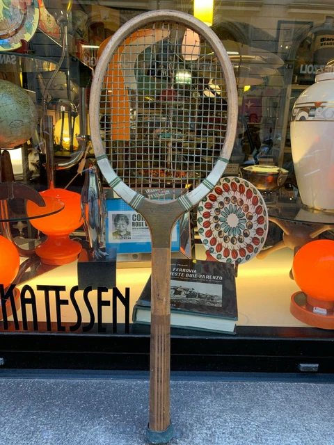 RAQUETTE DE TENNIS WILHELM POHL WIEN AUSTRIA - ANTIQUE EN BOIS VINTAGE - OCCASION