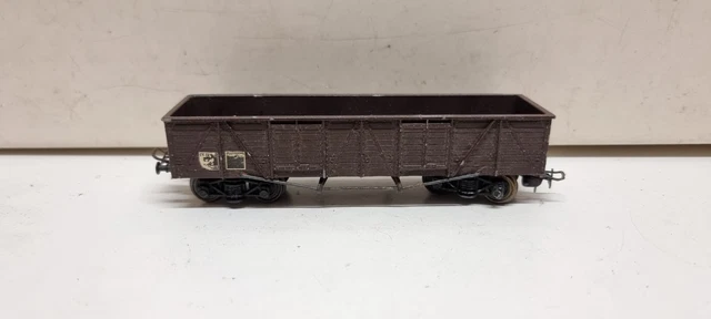 WAGON OUVERT MARRON, HO,PAR TDF C8742WR-1