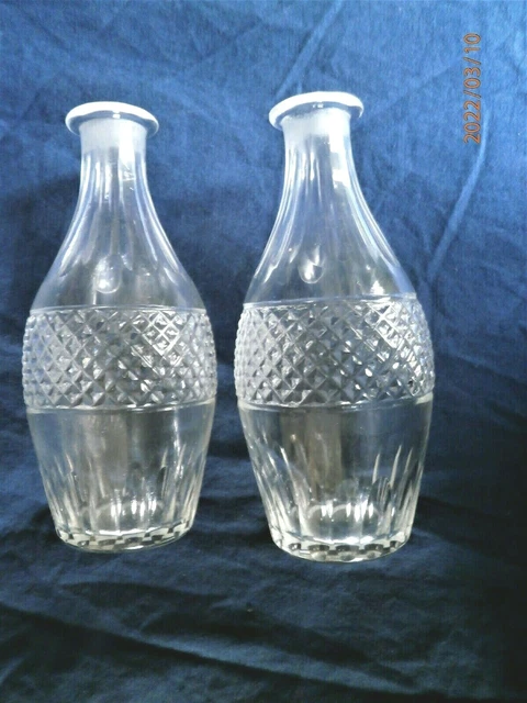 Huilier Vinaigrier Ancien Christofle En Métal Argenté Avec Flacons En Cristal