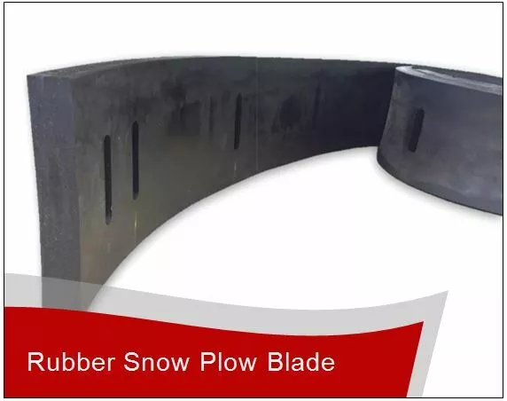 1 ¾” x 8" x 10' Linville Snow Pusher Corded Heavy Duty Rubber Cutting Edge