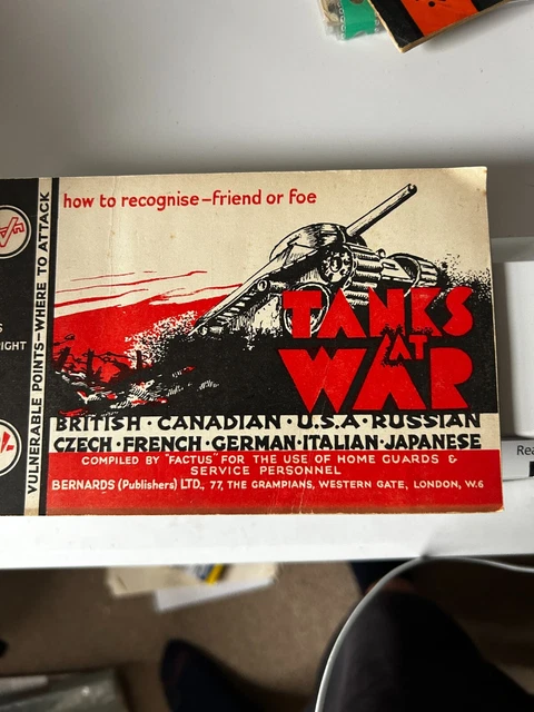 HOW TO RECOGNISE Friend Or Foe, Tanks At War The Use Of Home Guard ...