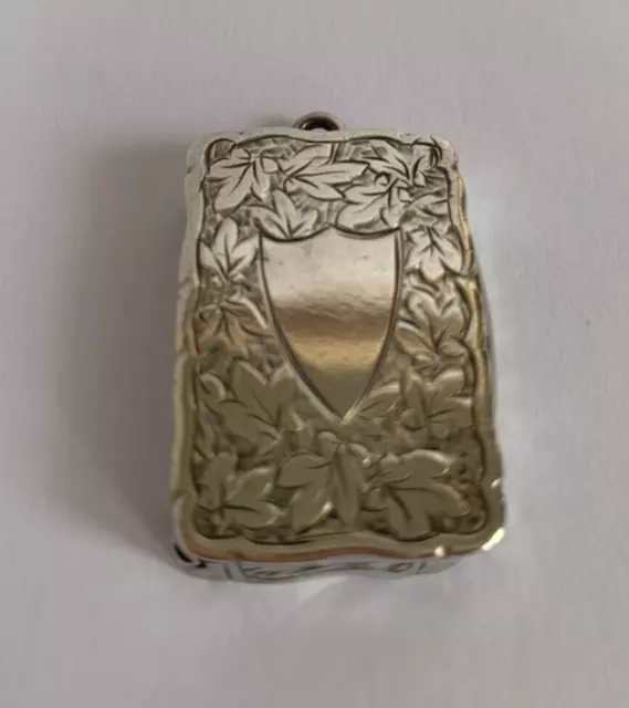 Victorian Sterling Silver Vinaigrette by George Unite & Sons from 1897