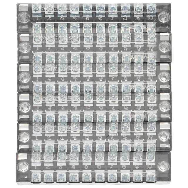 6 pz terminali striscia barriera vite terminale blocco terminale connettore barriera