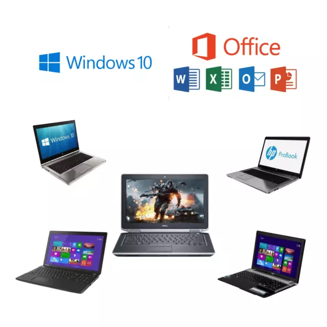 Laptop Super fast Win 10 15.6" i3/i5 16GB RAM 1TB SSD Office Build Your Own