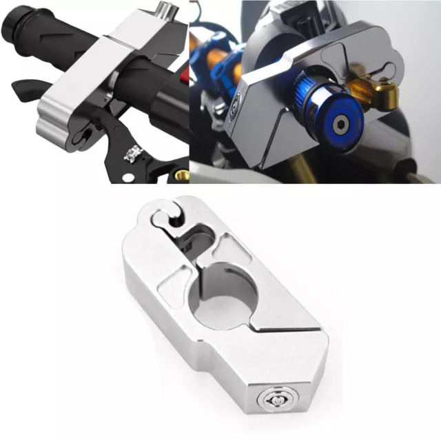 Anti-Theft Lock Motorcycle Handlebar Grip Lock Aluminum Brake Clutch Levers Lock