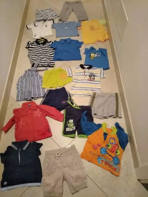 Preparo Lotto stock abbigliamento bambino 9_12 mesi 23 pezzi