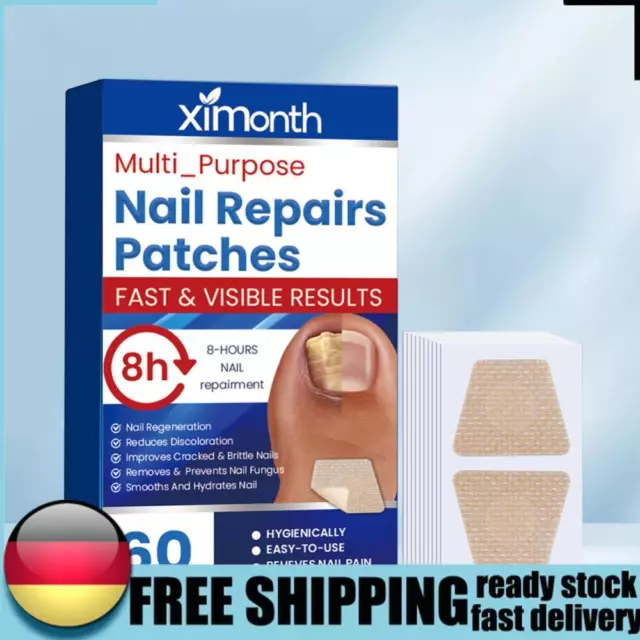 60Pcs Nail Repair Stickers Breathable Nail Repair Patches Sticky Foot Care Tools