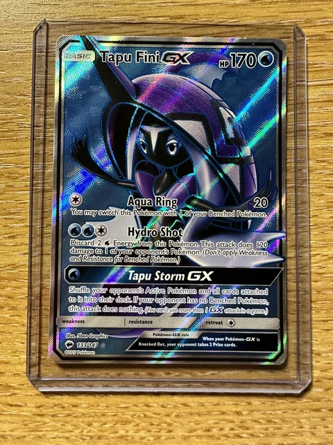 Tapu Fini GX - Burning Shadows 133/147 - Full Art Ultra Rare - Pokemon TCG - New