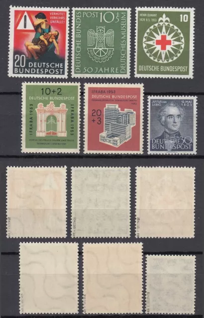 BUND Lot aus 1953 postfrisch/** - alle Marken BPP geprüft - € 155