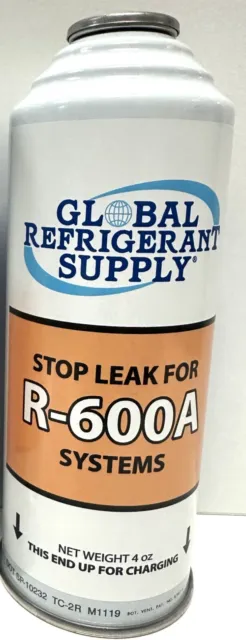 R600a, Stop Leak Charge, 4 oz. Can, System Sealer Leak Stop For R600a Systems