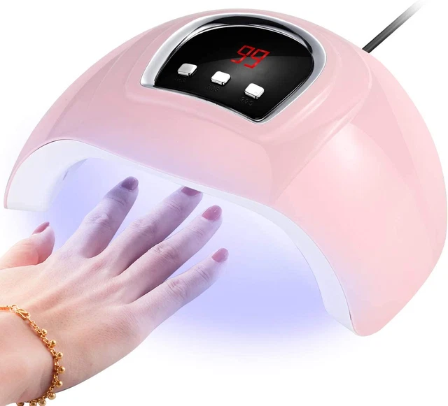 LED Nail Lamp, Professional 54W UV Nail Dryer, LED Quick-Drying Gel Nail Curing