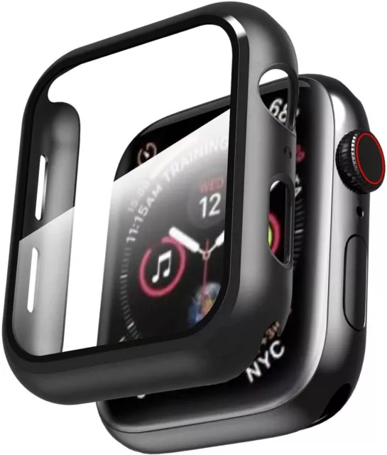 For Apple Watch Series 9/8/7/6/5/4/SE/Ultra 2 Full Cover Case Screen Protector 3
