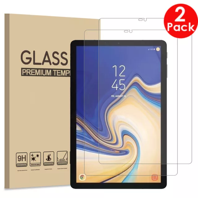 2X Pack Tempered Glass Guard Screen Cover Protector For Samsung Galaxy Tablet
