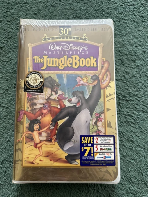 New Walt Disney's The Jungle Book 30th Ann. MASTERPIECE COLLECTION VHS SEALED