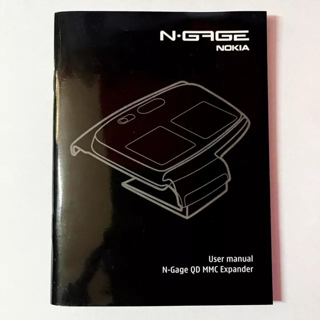 Nokia N-Gage QD MMC Expander User Manual - Nur Anleitung Booklet Ngage Rare