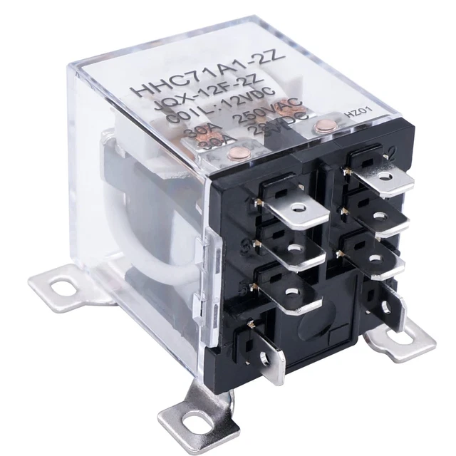 JQX-12F-2Z AC 110V Coil Voltage 30A DPDT 2NO+2NC General Purpose High ...