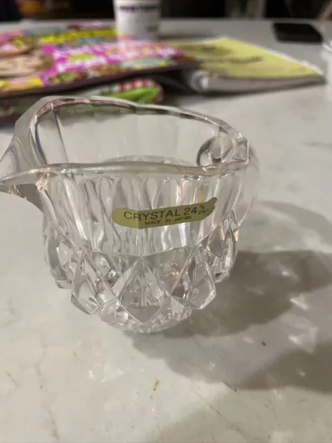 Unbranded  crystal small jug diamond cut, Brand new