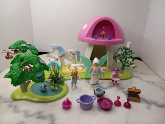  Playmobil Fairies with Toadstool House Building Kit