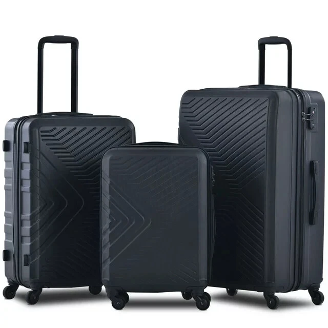 3 Piece Luggage Set Hardshell Lightweight Suitcase with TSA Lock Spinner Wheels