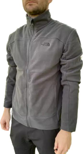 The North Face Men's Full Zip Emilio Fleece Jacket / Grey / RRP £65