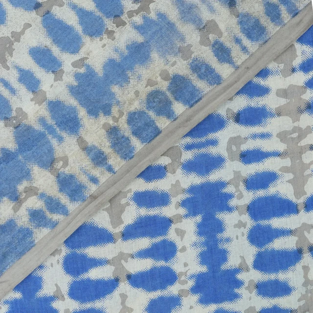 2.3m Batik Bloc Coton Imprimé Artisanat de Couture Tissu Femmes 3