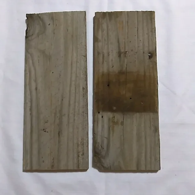 14"x5.5" Reclaimed Old Fence/Barn Wood Boards For Crafts Weathered-Set Of 2 3