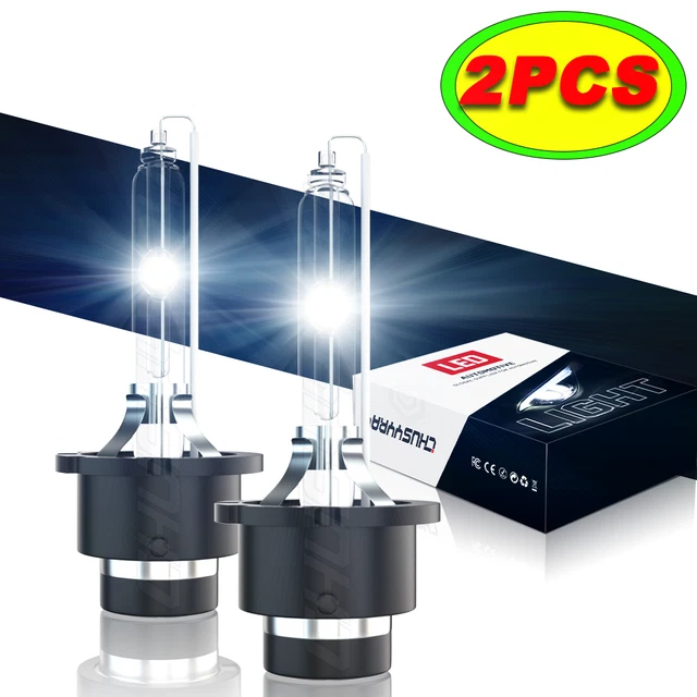 2X D2S 35W 6000K HID Xenon Replacement Low/High Beam Headlight Lamp Bulbs White