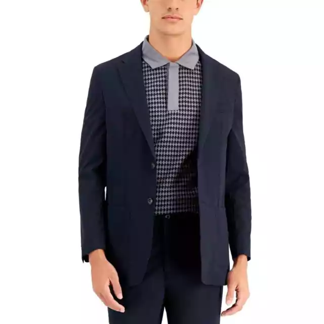 Tommy Hilfiger Men's Navy Tech Modern Fit Suit Jacket Blazer, navy, Size 40R