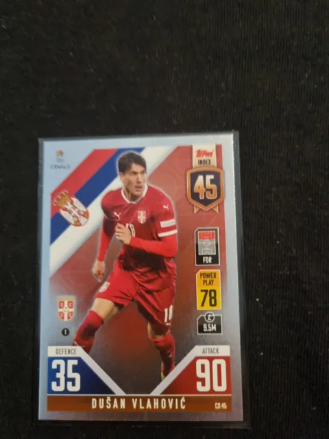 Carte Topps Match Attax 101 Road To Uefa Nations League Vlahovic #Cd45 Serbia
