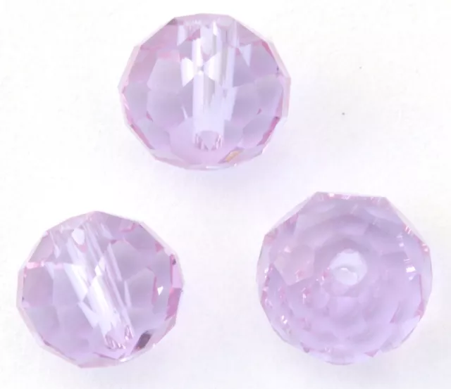 Faceted Rondelle Crystal Glass Beads for Crafting 4mm 6mm 8mm 10mm 12mm