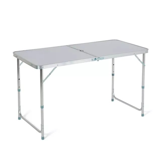 4Ft Folding Camping Table Aluminium Picnic Portable Adjustable Party Bbq Outdoor