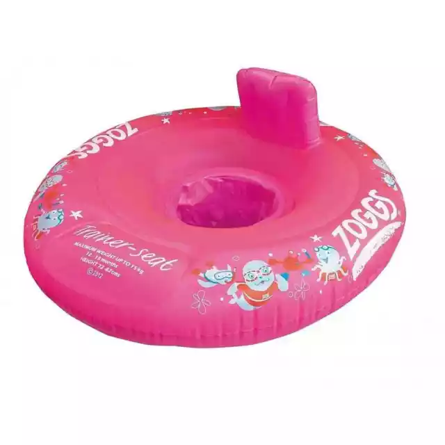 Zoggs Trainer Seat Baby Swimming Swim Float Pink Girls 3-12 Months New