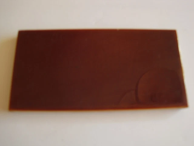 Antique Majolica Glazed 6" X 3"  Border / Spacer Tile  - Plain Dark Brown