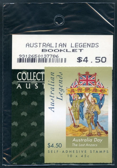 AUSTRALIA 2000 Last ANZACs Booklet 10 x 45c S/A SG SB134 Unopened AP Package MNH