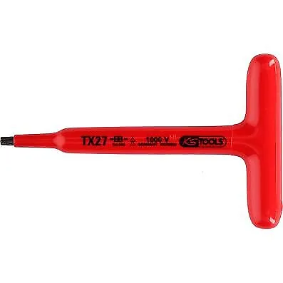 KS TOOLS Chiave a penna maniglia a T-Torx con isolamento protettivo, T20, 120 mm