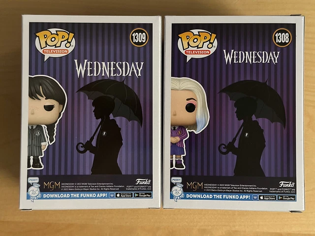 Funko Pop! Television WEDNESDAY ADDAMS 1309 & ENID SINCLAIR 1308 Exclusive 2