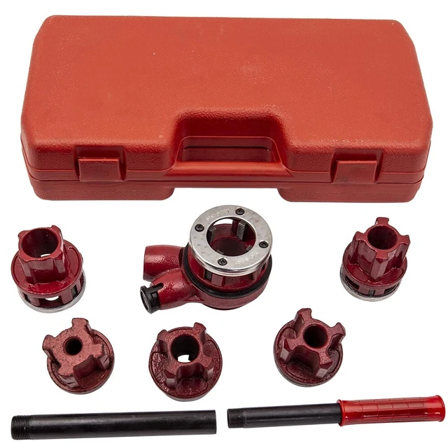 Ratcheting Pipe Threader Tool Kit 1/4'' 3/4'' Tube à cliquet Kit de filetage