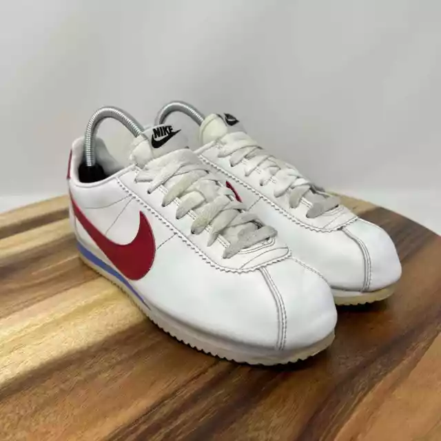 Nike Classic Cortez Forrest Gump White Red Blue 807471-103 Shoes Womens Size 8.5