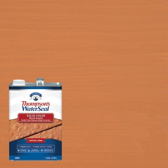 Thompson's WaterSeal Signature Series Natural Cedar Solid Exterior Wood Stain 